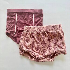 Kate Quinn Bloomer Set | Organic Cotton + Bamboo | Shorts | Pink Floral | 2T